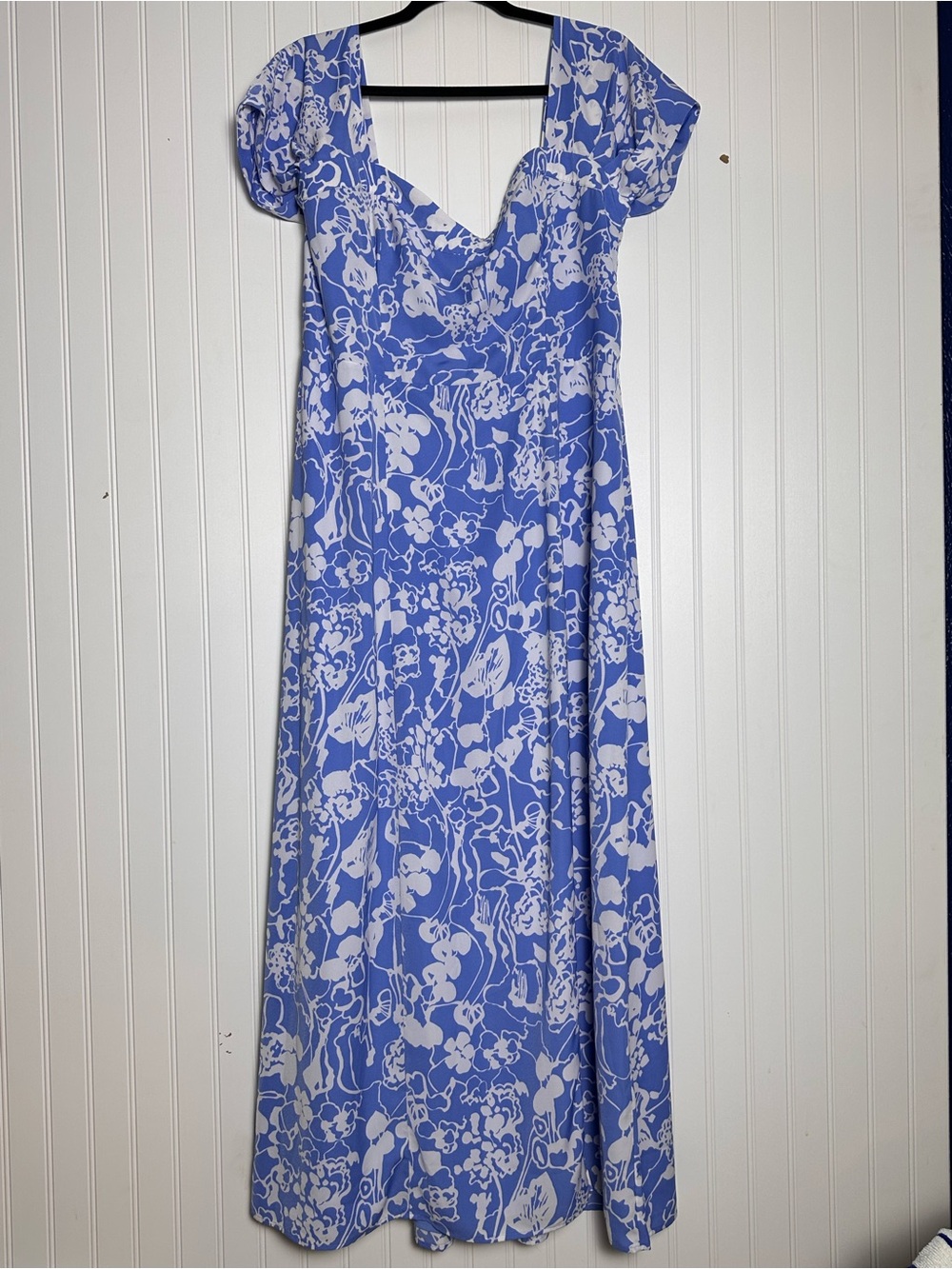 The Camille Off-The-Shoulder Maxi Dress Abercrombie & Fitch XL Floral Wedding - Picture 5 of 15